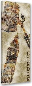 Obraz na plátne Big Ben v Londýne Rozmery: 30 x 90 cm
