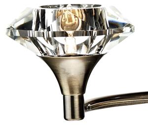 Där Lighting LUT0975 - Nástenné svietidlo LUTHER 2xG9/40W/230V mosadz
