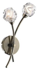 Där Lighting SEA0975 - Nástenné svietidlo SEATTLE 2xG9/40W/230V mosadz