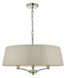 Där Lighting CRI0429 - Luster na reťazi CRISTIN 4xE14/40W/230V mosadz/taupe