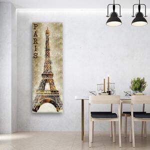 Obraz na plátne Paríž a Eiffelova veža Rozmery: 30 x 90 cm