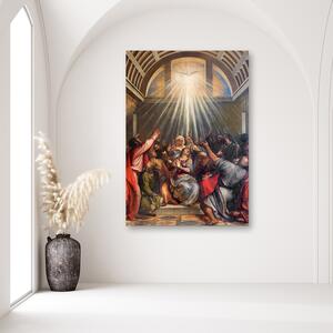 Obraz na plátne Zoslanie Ducha svätého, Tiziano Vecelli, Benátky Rozmery: 40 x 60 cm