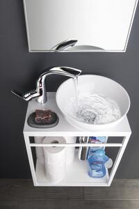 Sapho ASTER keramické umývadlo na dosku, Ø 28x11 cm, biela