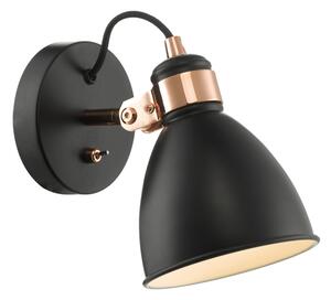 Där Lighting FRE0722 - Nástenné bodové svietidlo FREDERICK 1xE14/40W/230V čierne