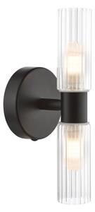Där Lighting BOL0922 - Kúpeľňové nástenné svietidlo BOLTON 2xG9/5W/230V IP44 čierne