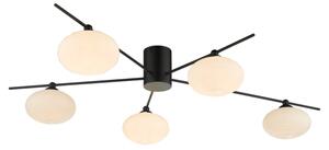 Där Lighting JAS5422 - Prisadené stropné svietidlo JASPER 5xG9/25W/230V čierne