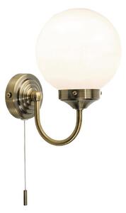 Där Lighting BAR0775 - Kúpeľňové nástenné svietidlo BARCLAY 1xE14/40W/230V IP44 mosadz