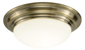 Där Lighting BAR5075 - Stropné svietidlo do kúpeľne BARCLAY 1xE27/60W/230V pr. 38 cm mosadz