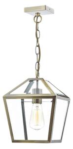 Där Lighting CHU0175 - Luster na reťazi CHURCHILL 1xE27/60W/230V mosadz