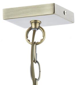 Där Lighting CHU0175 - Luster na reťazi CHURCHILL 1xE27/60W/230V mosadz