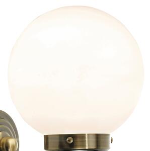 Där Lighting BAR0775 - Kúpeľňové nástenné svietidlo BARCLAY 1xE14/40W/230V IP44 mosadz