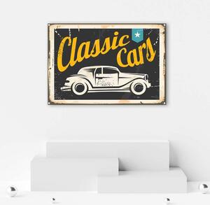 Obraz na plátne Klasické autá znak Rozmery: 60 x 40 cm