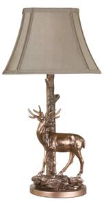 Där Lighting GUL5545-X - Stolná lampa GULLIVER 1xE27/60W/230V béžová/bronzová