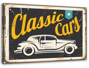 Obraz na plátne Klasické autá znak Rozmery: 60 x 40 cm