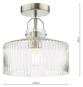Där Lighting LEN4846 - Prisadený luster LENKA 1xE27/60W/230V matný chróm