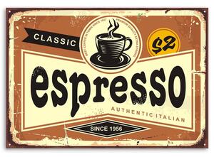 Obraz na plátne Ceduľa espresso Rozmery: 60 x 40 cm