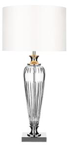 Där Lighting HIN4208 - Stolná lampa HINTON 1xE27/60W/230V biela/lesklý chróm