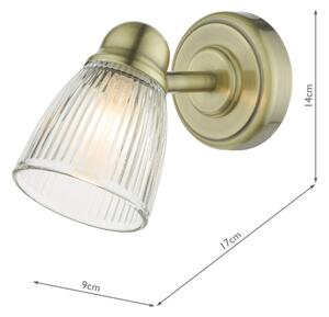 Där Lighting CED0775 - Kúpeľňové nástenné svietidlo CEDRIC 1xG9/25W/230V IP44, mosadzné prevedenie