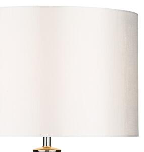 Där Lighting HIN4208 - Stolná lampa HINTON 1xE27/60W/230V biela/lesklý chróm