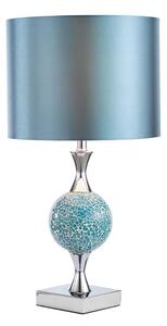 Där Lighting ELS4223 - Stolná lampa ELSA 1xE27/40W/230V modrá/lesklý chróm