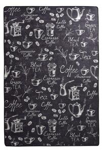 Conceptum Hypnose Koberec Coffee And Tea 60x140 cm čierny