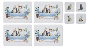 Prestieranie a tácky v súprave 8 ks Curious Cats – Cooksmart ®