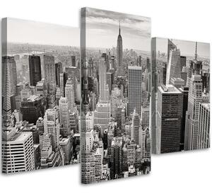 Obraz na plátne Pohľad na Manhattan - 3 dielny Rozmery: 60 x 40 cm