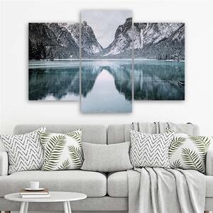Obraz na plátne Horské jazero - 3 dielny Rozmery: 60 x 40 cm