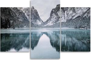 Obraz na plátne Horské jazero - 3 dielny Rozmery: 60 x 40 cm
