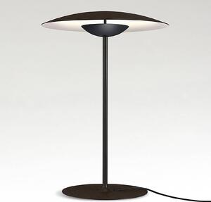 MARSET Ginger S LED stolová lampa Ø32cm wenge/biela