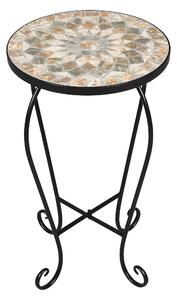 LIVARNO home Odkladací stolík s mozaikou (okrúhly) (100362024)