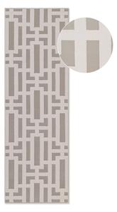 Sivo-krémový behúň 80x240 cm Perles Onyx – Elle Decoration