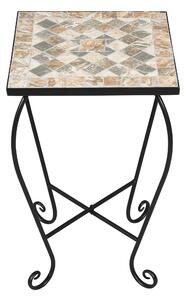 LIVARNO home Odkladací stolík s mozaikou (štvorec) (100362024)