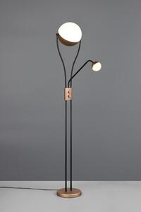 TRIO 478310265 CHRIS stojacia lampa V1800mm SMD LED 18W/2000lm, 3,8W/350lm 3000K kávová