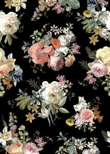Vliesová kvetinová fototapeta na stenu, 159218, Vintage Flowers, Esta Home