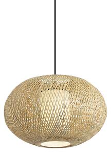 Japandi závesná lampa bambusová 50cm IP44 - Moana