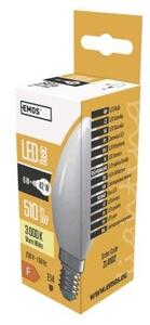 Emos LED žiarovka E14 ZL4102 Basic Candle 6W 510lm 3000K teplá biela