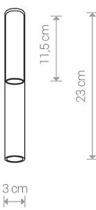 Nowodvorski CAMELEON STRAW S TR/BL 8400 | sklenené tienidlo h=23 cm