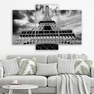 Obraz na plátne Eiffelova veža v Paríži - 3 dielny Rozmery: 60 x 40 cm