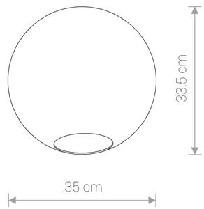 Nowodvorski CAMELEON SPHERE XL TR 8527 | sklenené guľové tienidlo h=33,5 cm