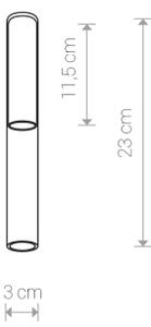 Nowodvorski CAMELEON STRAW S TR/WH 8536 | sklenené tienidlo h=23 cm