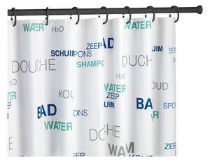 Čierna teleskopická tyč na sprchový záves Wenko Shower Curtain Rod