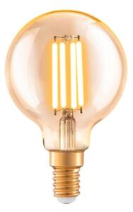 EGLO 110061 LED celosklenená žiarovka E14 Vintage filament G60 Globe 4W/32W 350lm 2200K jantárová
