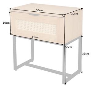 Dizajnový nočný stolík Pacari 50 cm dub