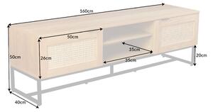 Dizajnový TV stolík Pacari 160 cm dub