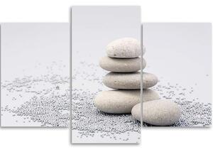 Obraz na plátne Zenové kamene - 3 dielny Rozmery: 60 x 40 cm