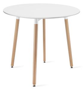 Dekorstudio Dekorstudio Okrúhly stôl KAMI 80cm - biely