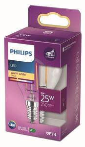 Philips 8718699777555 LED žiarovka 2W/25W 250lm E14 2700K P45 filament kvapka