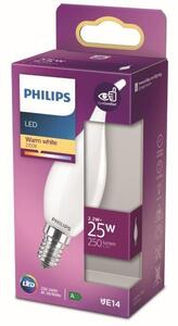 Philips 8718699762933 LED žiarovka 2,2W/25W 250lm BA35 E14 2700K celosklenený plamienok