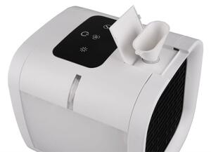 R031-01 TRIO RL ICECUBE stolový zvlhčovač vzduchu/ventilátor s RGB LED osvetlením a nádržou na vodu a dotykovým displejom IP20 biela